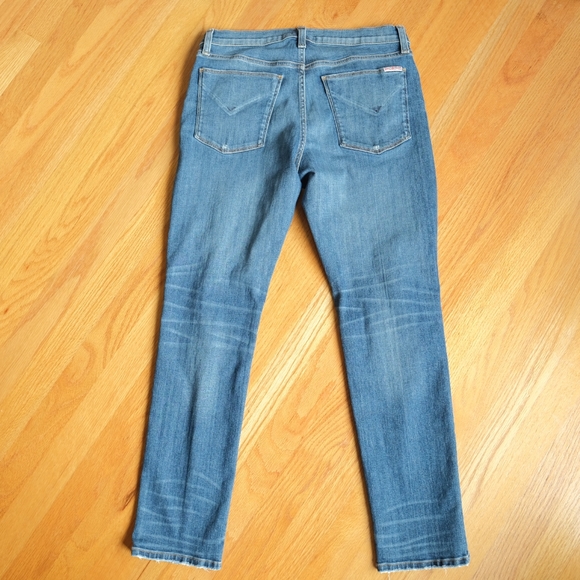 Hudson Riley Crop Relaxed Straight Jeans, Size 27 - Picture 3 of 8